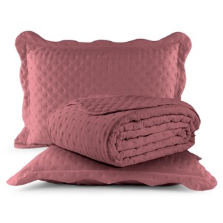 Kit Cobre Leito Colcha Casal Queen